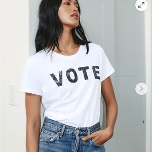 Lulu's VOTE t-shirt